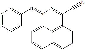 1-Phenyl-3-[(1-naphtyl)cyanomethylene]triazene Struktur