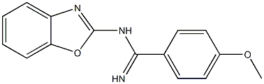 N1-(Benzoxazol-2-yl)-4-methoxybenzamidine Struktur