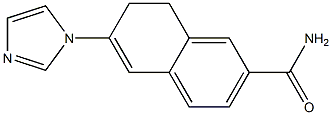 7,8-Dihydro-6-(1H-imidazol-1-yl)naphthalene-2-carboxamide Struktur