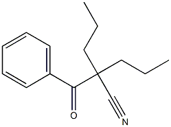 2-Benzoyl-2-propylpentanenitrile Struktur