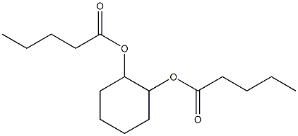 Divaleric acid 1,2-cyclohexanediyl ester Struktur