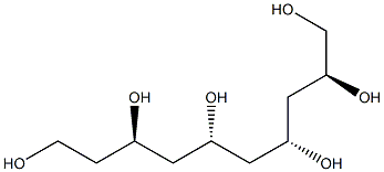 (2S,4R,6S,8R)-1,2,4,6,8,10-Decanehexol Struktur