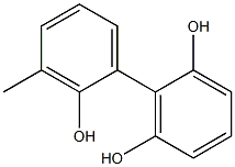 3'-Methyl-1,1'-biphenyl-2,2',6-triol Struktur