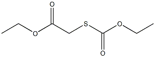 (Ethoxycarbonylthio)acetic acid ethyl ester Struktur