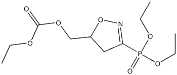 [(5-[(Ethoxycarbonyloxy)methyl]-4,5-dihydroisoxazol)-3-yl]phosphonic acid diethyl ester Struktur