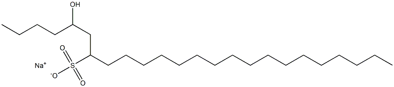 5-Hydroxytetracosane-7-sulfonic acid sodium salt Struktur