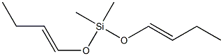 Dimethylbis[(E)-1-butenyloxy]silane Struktur