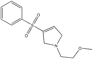 1-(2-Methoxyethyl)-2,5-dihydro-3-phenylsulfonyl-1H-pyrrole Struktur