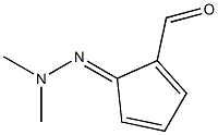 5-(Dimethylhydrazono)-1,3-cyclopentadiene-1-carbaldehyde Struktur