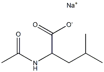 2-Acetylamino-4-methylvaleric acid sodium salt Struktur