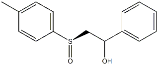 (R)-1-Phenyl-2-[(4-methylphenyl)sulfinyl]ethanol Struktur