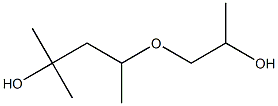 4-(2-Hydroxypropoxy)-2-methyl-2-pentanol Struktur