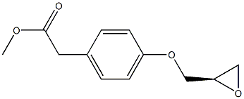 4-[(R)-Oxiranylmethoxy]benzeneacetic acid methyl ester Struktur