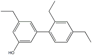 3-Ethyl-5-(2,4-diethylphenyl)phenol Struktur