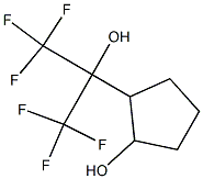 2-(2,2,2-Trifluoro-1-hydroxy-1-trifluoromethylethyl)cyclopentanol Struktur