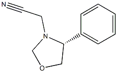 (4R)-4-Phenyloxazolidine-3-acetonitrile Struktur