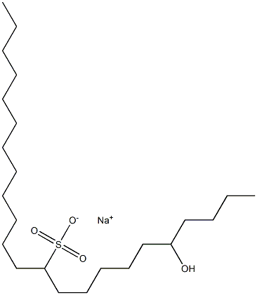 5-Hydroxytricosane-11-sulfonic acid sodium salt Struktur