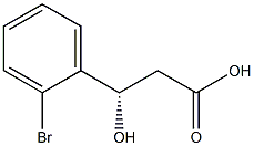 [S,(-)]-3-(o-Bromophenyl)-3-hydroxypropionic acid Struktur