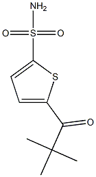 5-(2,2-Dimethylpropanoyl)thiophene-2-sulfonamide Struktur