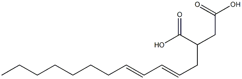 (2,4-Dodecadienyl)succinic acid Struktur