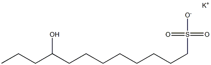 9-Hydroxydodecane-1-sulfonic acid potassium salt Struktur