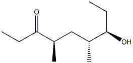 (4R,6R,7R)-7-Hydroxy-4,6-dimethylnonane-3-one Struktur