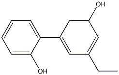 5-Ethyl-1,1'-biphenyl-2',3-diol Struktur