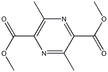 3,6-Dimethylpyrazine-2,5-dicarboxylic acid dimethyl ester Struktur