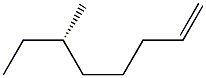 [S,(+)]-6-Methyl-1-octene Struktur