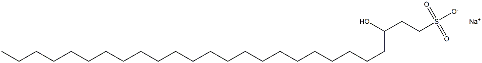 3-Hydroxy-1-hexacosanesulfonic acid sodium salt Struktur