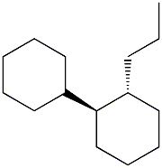 (1R,2R)-2-Propyl-1,1'-bicyclohexane Struktur