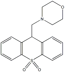 9-Morpholinomethyl-9H-thioxanthene 10,10-dioxide Struktur