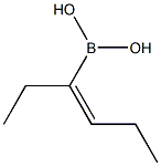 (E)-1-Ethyl-1-butenylboronic acid Struktur