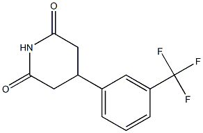 4-[m-(Trifluoromethyl)phenyl]piperidine-2,6-dione Struktur