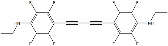 1,4-Bis(4-ethylamino-2,3,5,6-tetrafluorophenyl)-1,3-butadiyne Struktur