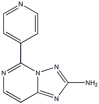 2-Amino-5-(4-pyridinyl)[1,2,4]triazolo[1,5-c]pyrimidine Struktur