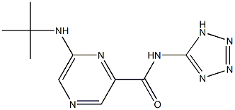 N-(1H-Tetrazol-5-yl)-6-tert-butylaminopyrazine-2-carboxamide Struktur