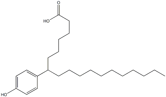 7-(4-Hydroxyphenyl)stearic acid Struktur