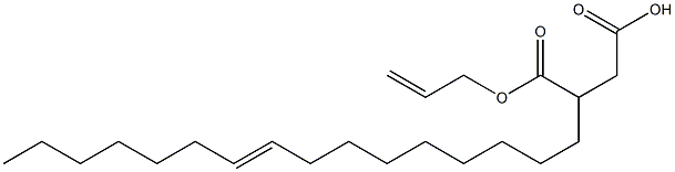 3-(9-Hexadecenyl)succinic acid 1-hydrogen 4-allyl ester Struktur