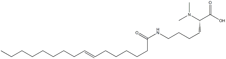 N6-(7-Hexadecenoyl)-N2,N2-dimethyllysine Struktur