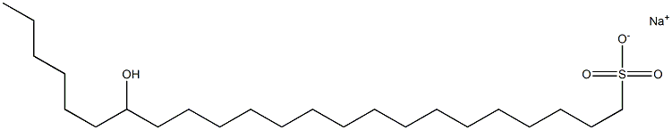 17-Hydroxytricosane-1-sulfonic acid sodium salt Struktur