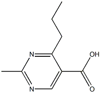 2-Methyl-4-propylpyrimidine-5-carboxylic acid Struktur