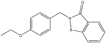 2-[4-Ethoxybenzyl]-1,2-benzisothiazol-3(2H)-one Struktur