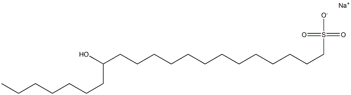 14-Hydroxyhenicosane-1-sulfonic acid sodium salt Struktur