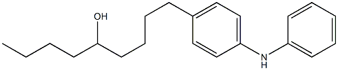 4-(5-Hydroxynonyl)phenylphenylamine Struktur