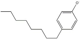 4-Octylphenolate Struktur