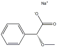 [R,(-)]-Methoxy(phenyl)acetic acid sodium salt Struktur