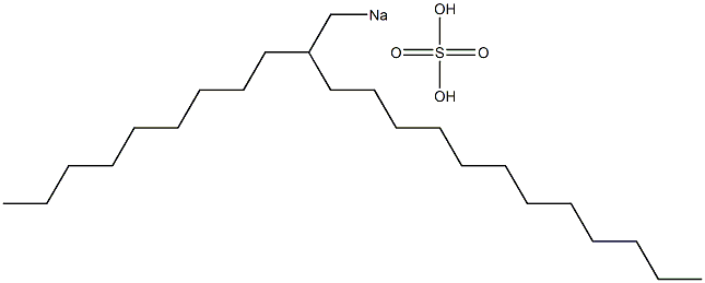 Sulfuric acid 2-nonyltetradecyl=sodium salt Struktur