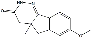 7-Methoxy-4,4a-dihydro-4a-methyl-5H-indeno[1,2-c]pyridazin-3(2H)-one Struktur