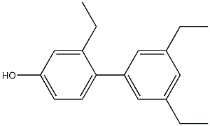 3-Ethyl-4-(3,5-diethylphenyl)phenol Struktur